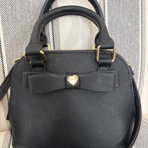 Betsey Johnson mini black bag with strap